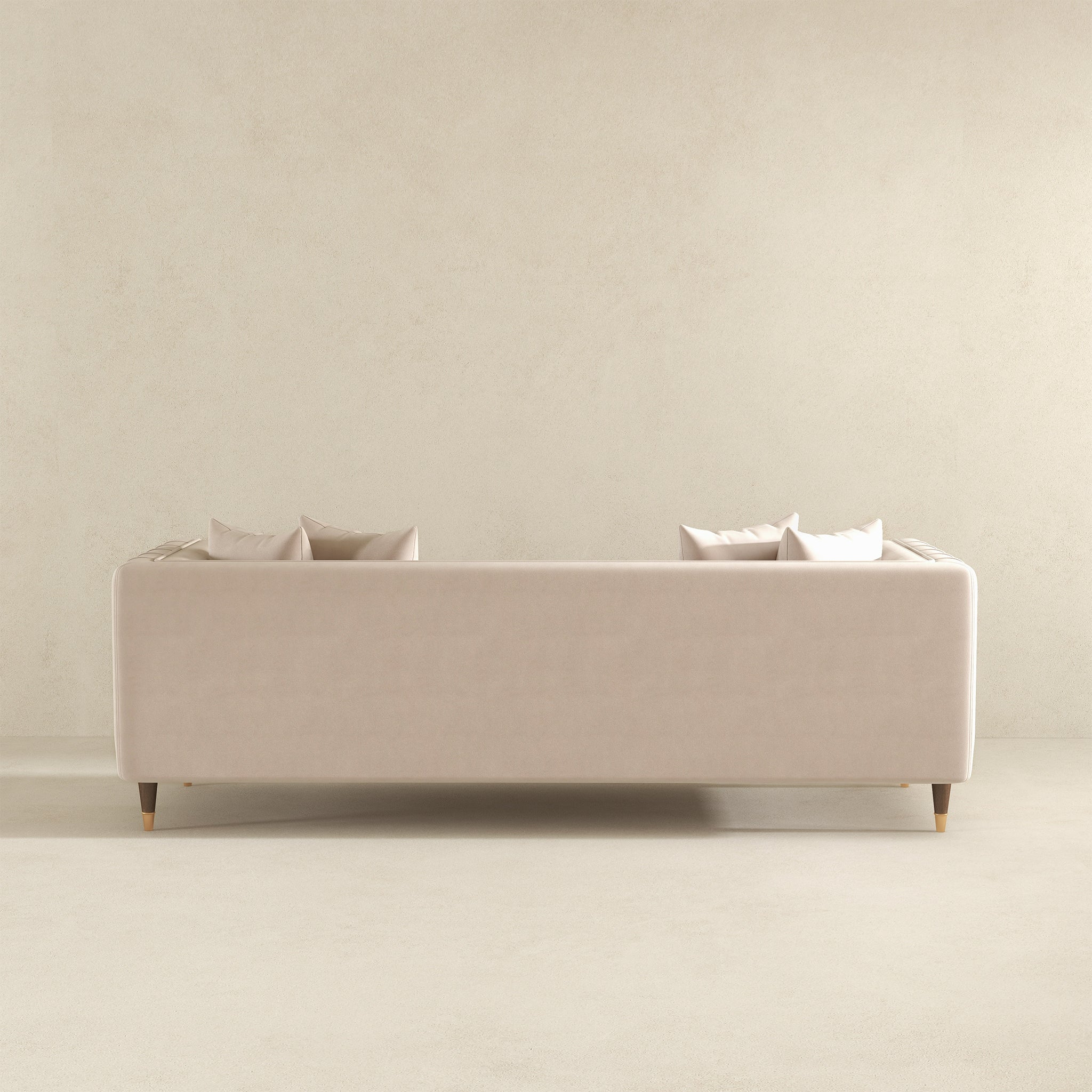 Edward Sofa Light Cream Velvet