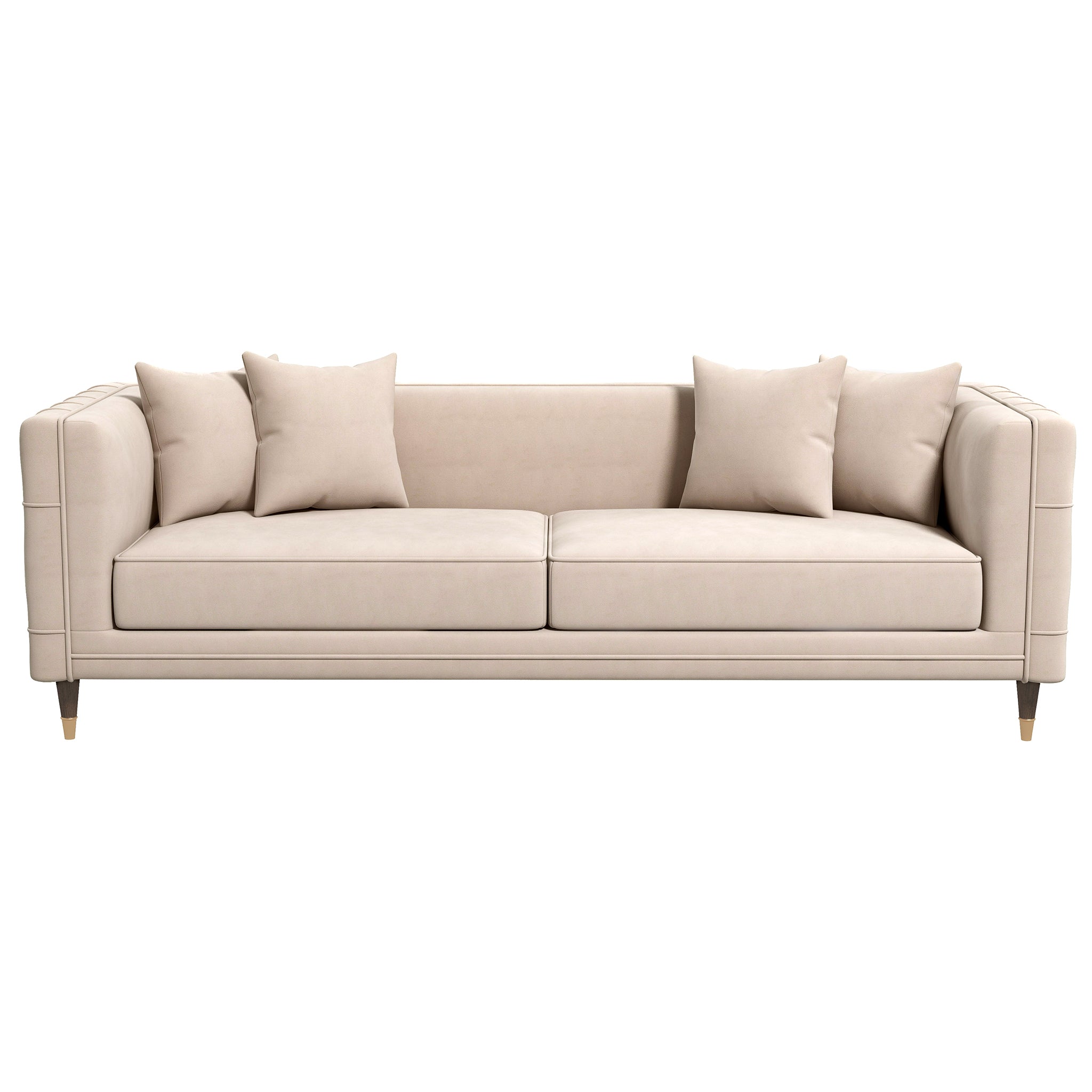 Edward Sofa (Light Cream Velvet)