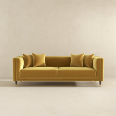 Edward Sofa Mustard Velvet