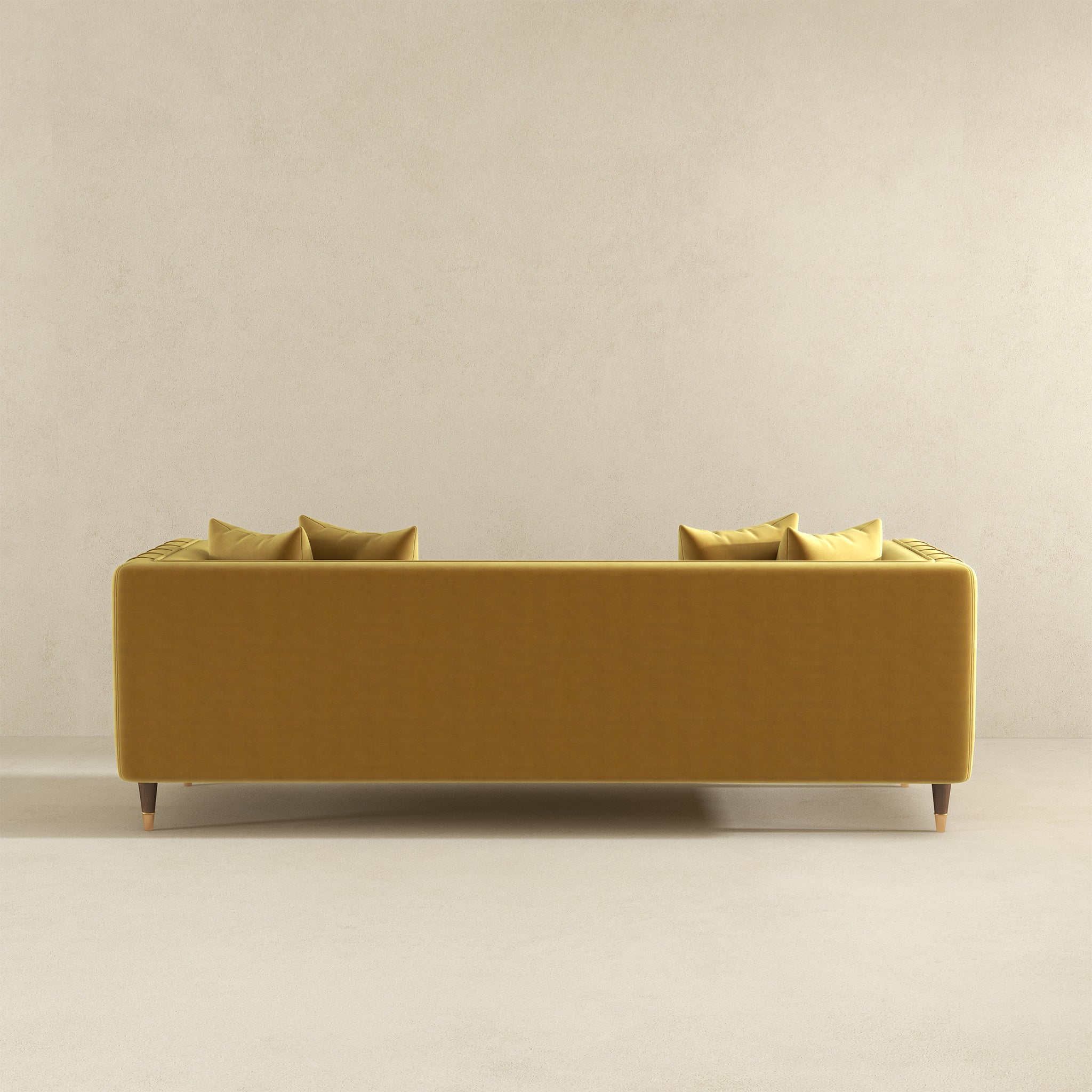 Edward Sofa Mustard Velvet