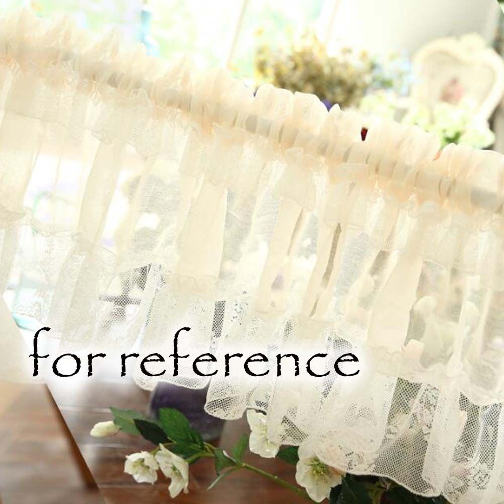 Elegant Floral Lace Door Curtain