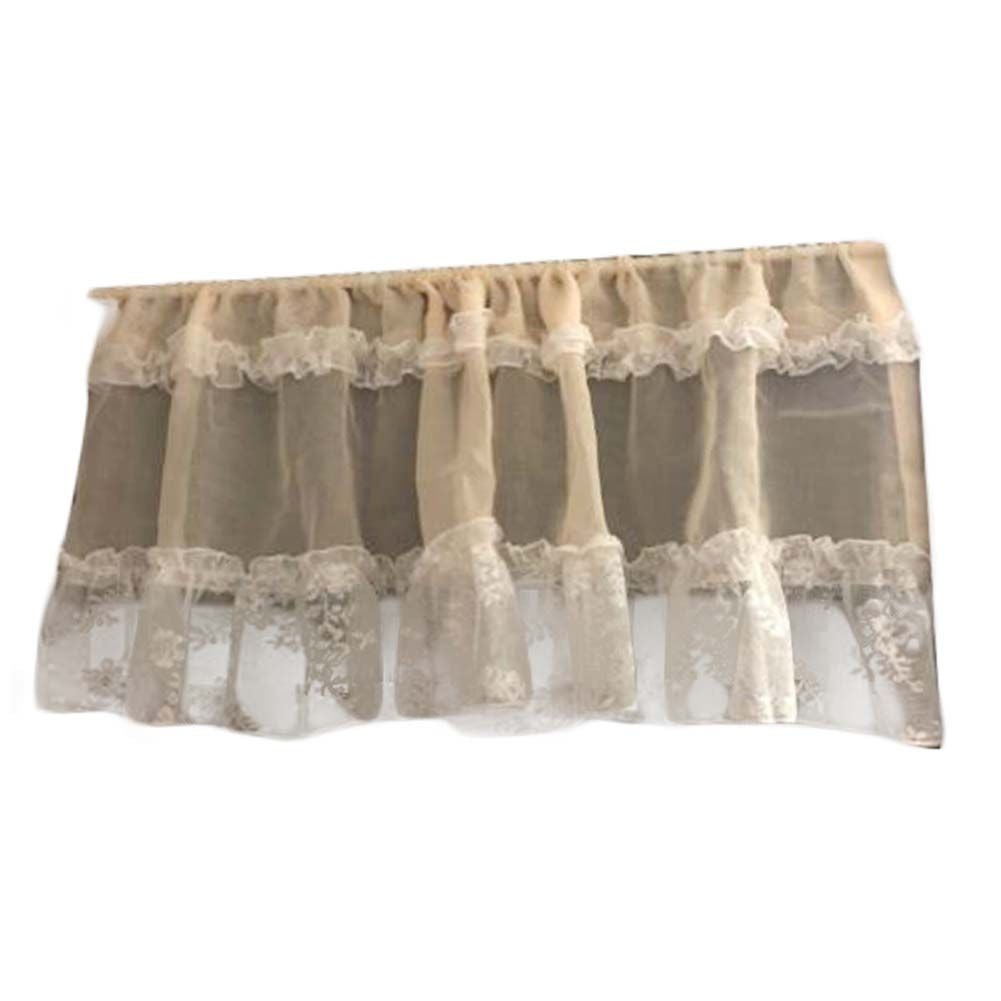 Elegant Floral Lace Door Curtain