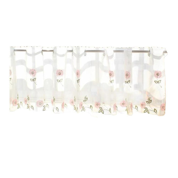 Embroidered Café Tier Curtain