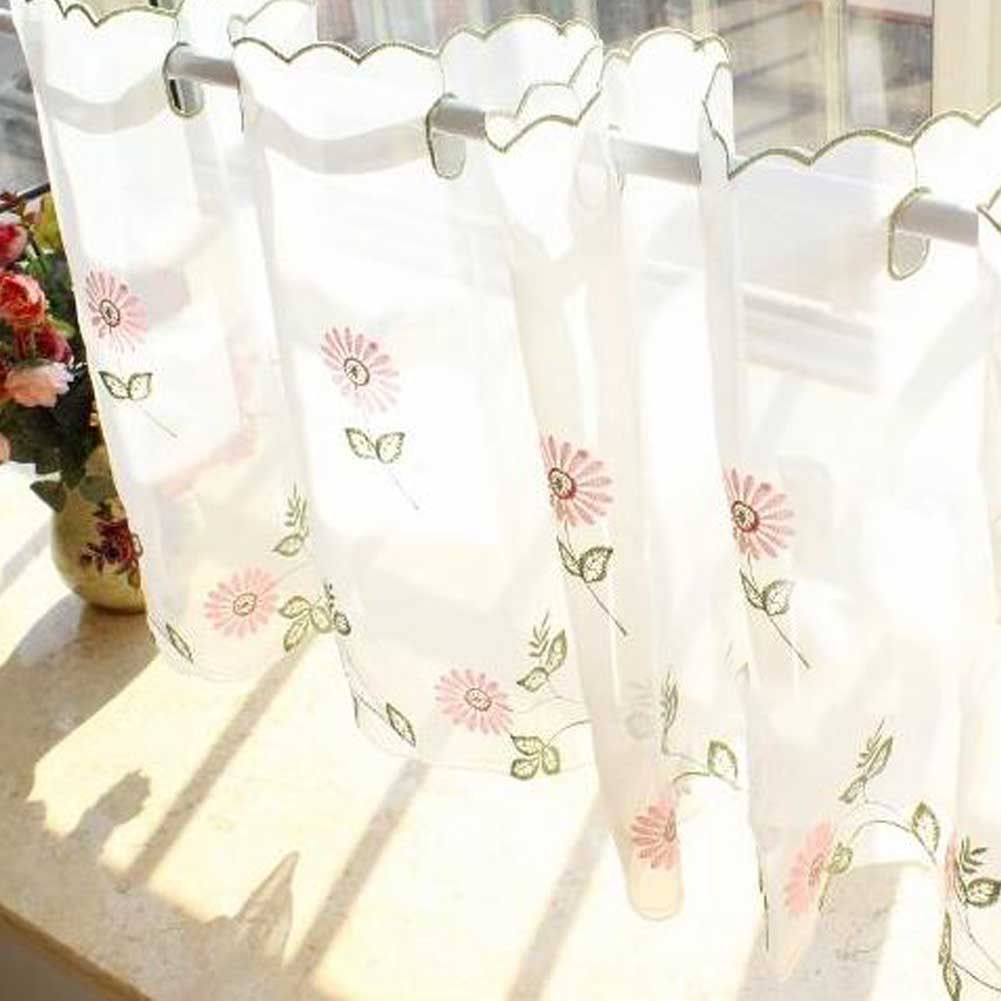 Embroidered Café Tier Curtain