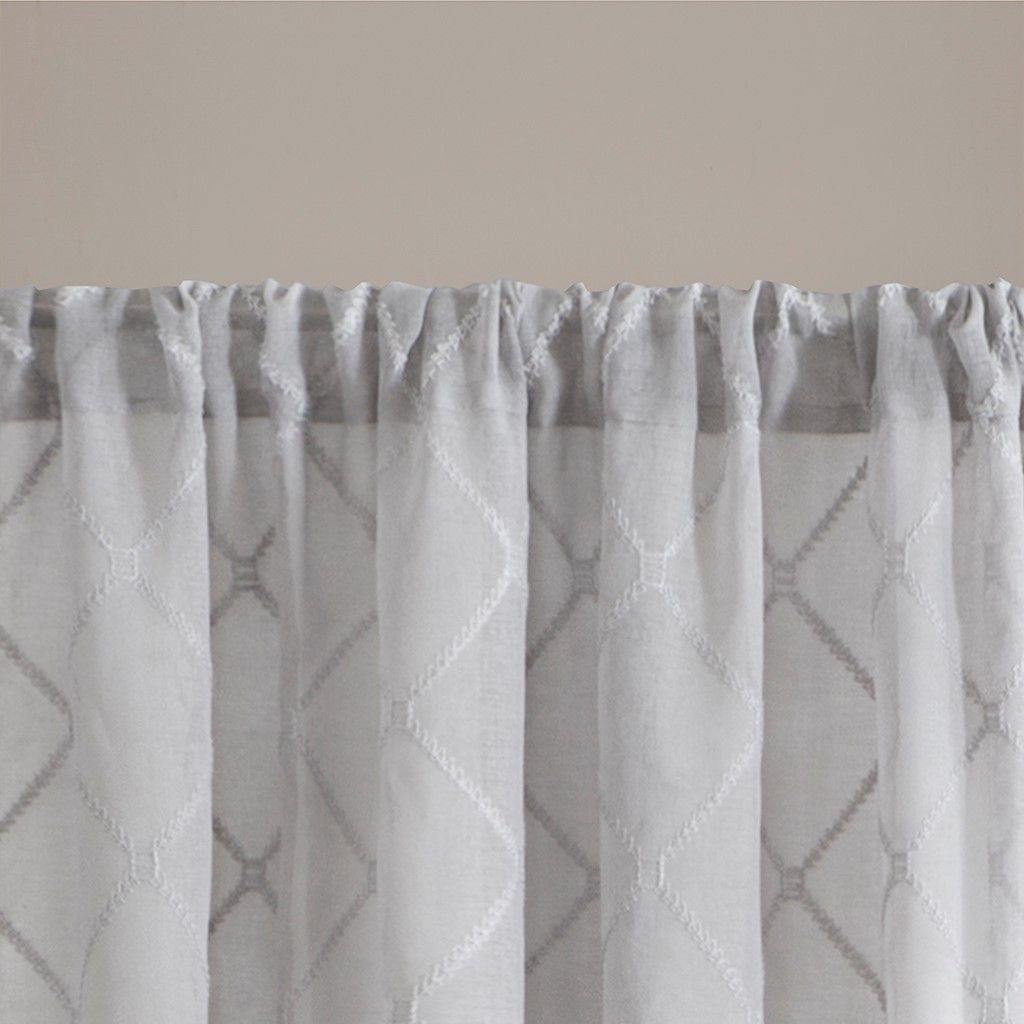 Embroidered Sheer Panel