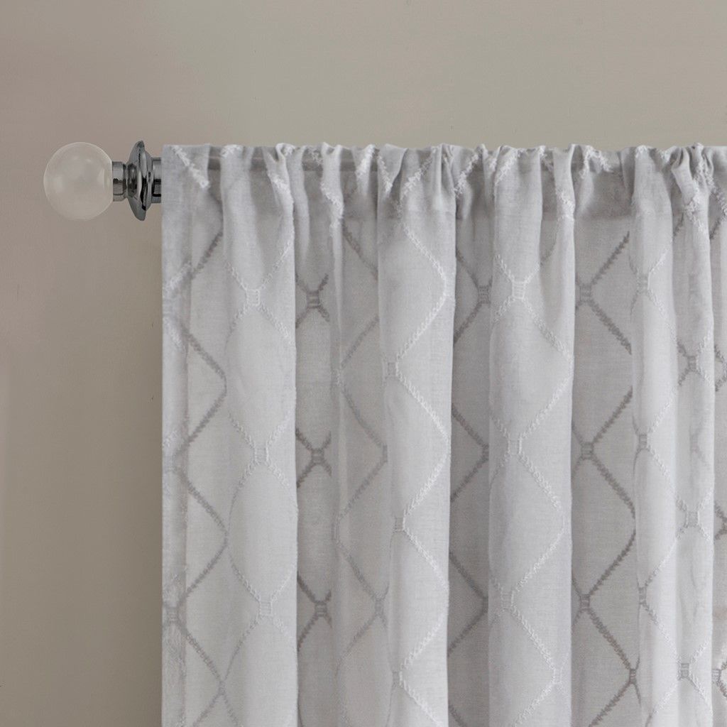 Embroidered Sheer Panel