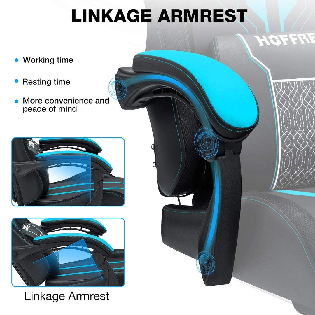 Ergonomic Gaming Chair with Massage