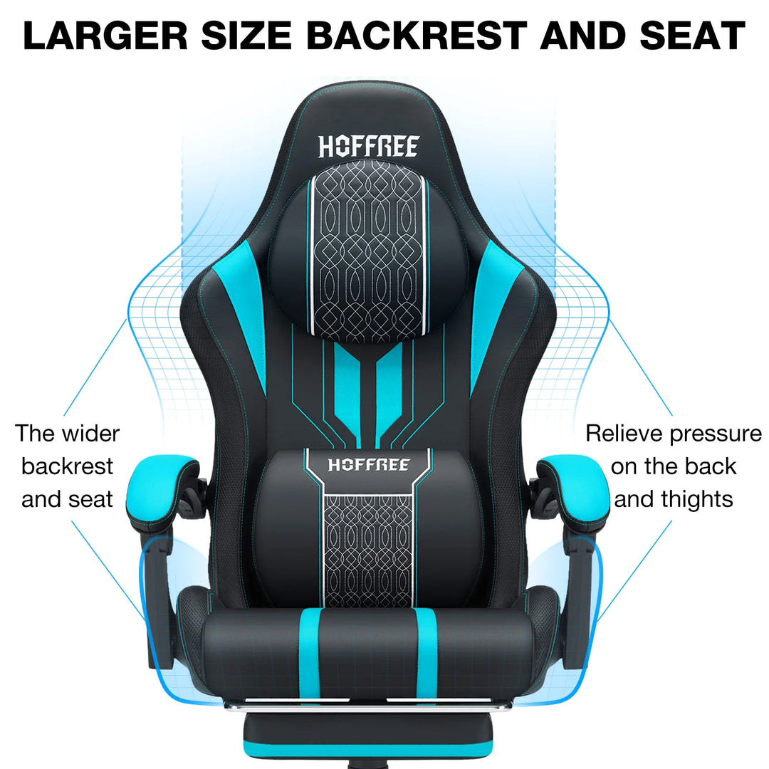 Ergonomic Gaming Chair with Massage