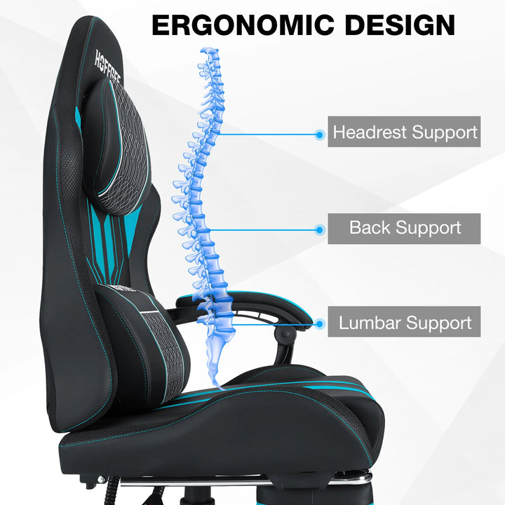 Ergonomic Gaming Chair with Massage