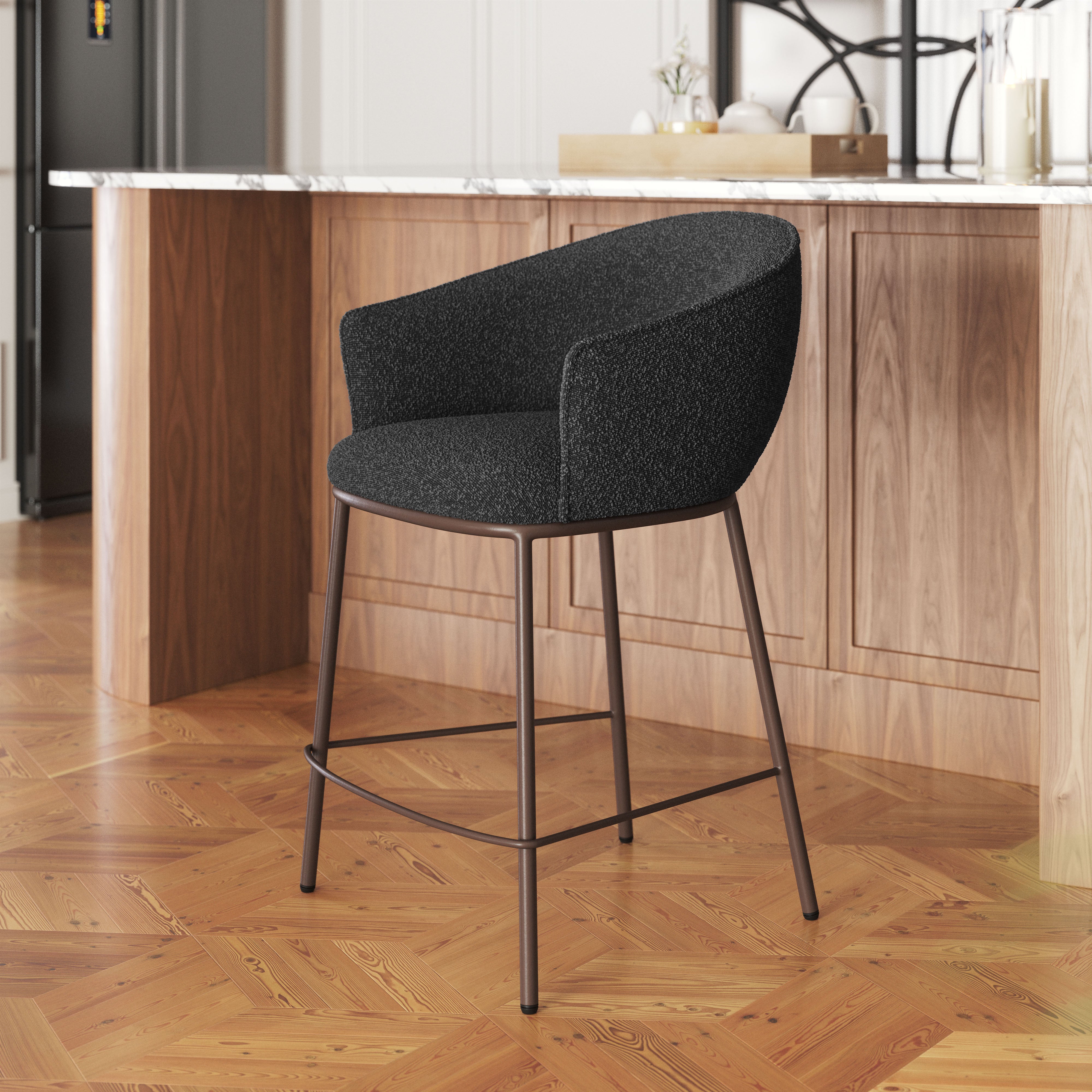 Essen Counter Stool Black And Bronze