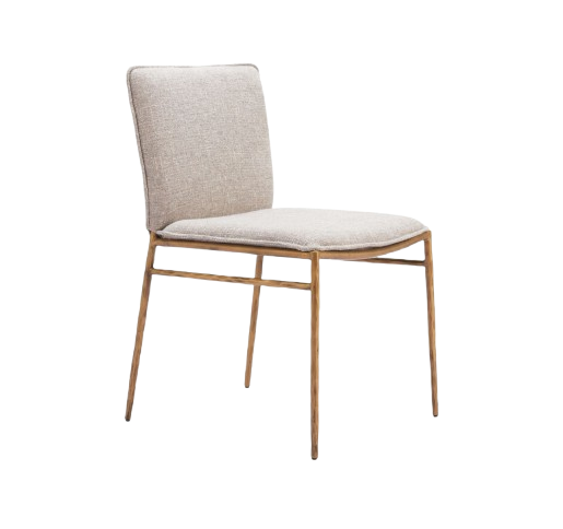 Nordvest Beige & Gold Dining Chair – Elegant Comfort & Style | Dining Chair | Trufairs