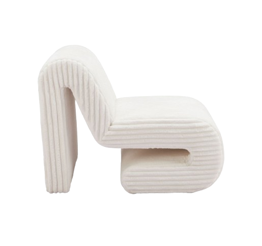 Opam White Accent Chair – Modern Deco Glam Comfort | Accent Chair | Trufairs