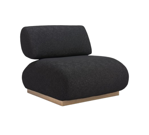 Boucle Black Accent Chair – Modern Sophistication | Designer Seating | Trufairs