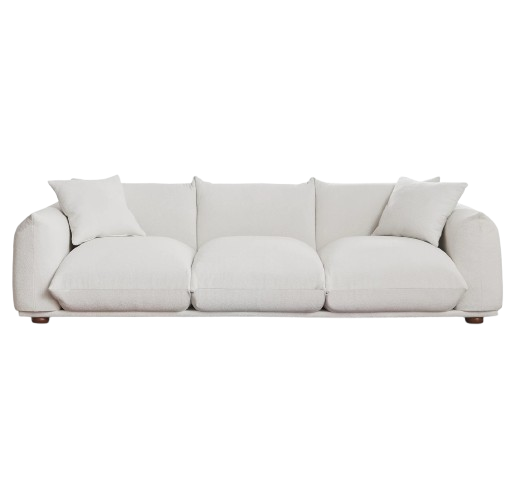Kely 100'' Boucle Upholstered Sofa