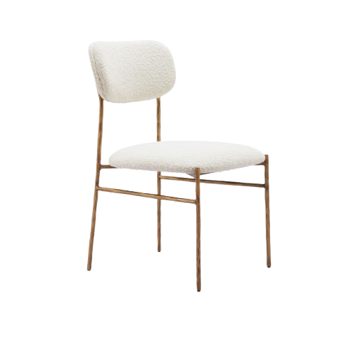 Sydhavnen Cream & Gold Dining Chair – Luxe Elegance & Comfort | Dining Chair | Trufairs