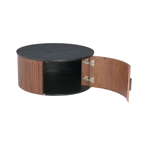 Nejaus Black Walnut Coffee Table – Modern Minimalist Design | Living Room Furniture | Trufairs