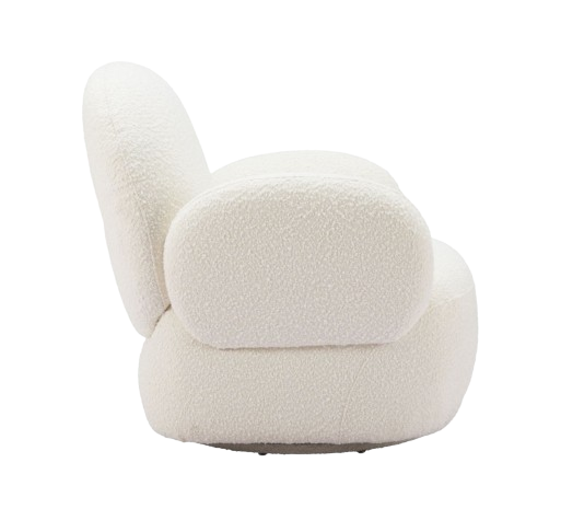 Pilka White Swivel Chair – Stylish Function & Comfort | Accent Chair | Trufairs