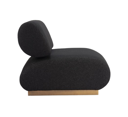 Boucle Black Accent Chair – Modern Sophistication | Designer Seating | Trufairs