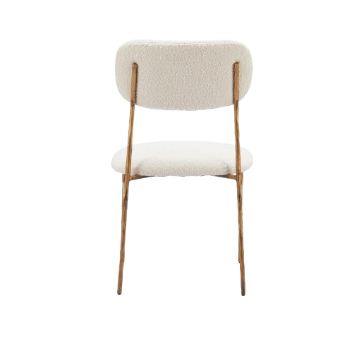 Sydhavnen Cream & Gold Dining Chair – Luxe Elegance & Comfort | Dining Chair | Trufairs