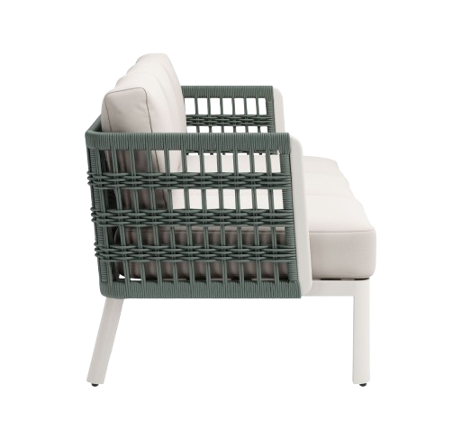 Luxury White Designer Sofa – Modern Comfort | Olefin Upholstery | Trufairs