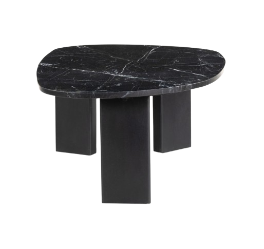 Sculptural Black Coffee Table – Modern Minimalist | Bold Living Room Centerpiece | Trufairs