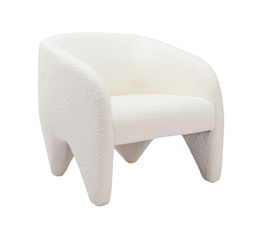 Lopta White Accent Chair – Modern Deco Glam Opulence | Accent Chair | Trufairs