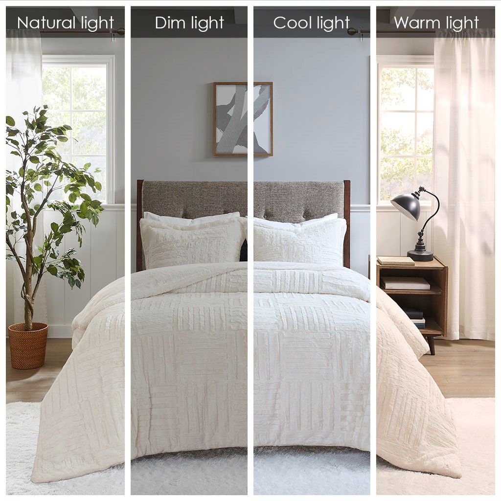 Faux Fur Comforter Mini Set