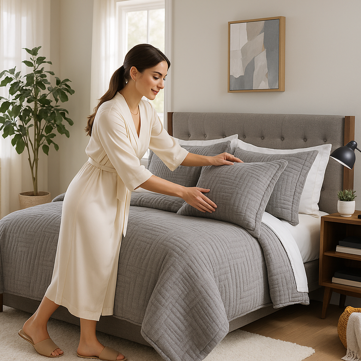 Faux Fur King Comforter Mini Set