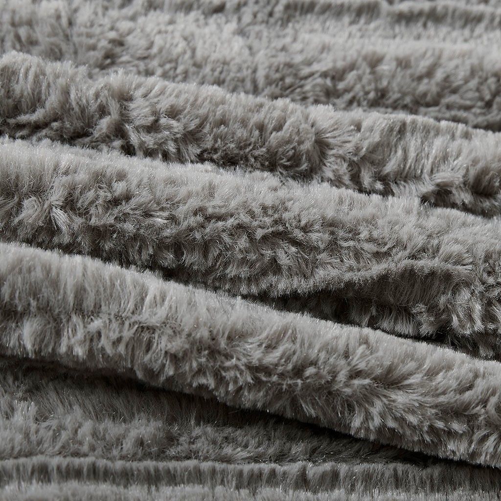 Faux Fur King Comforter Mini Set