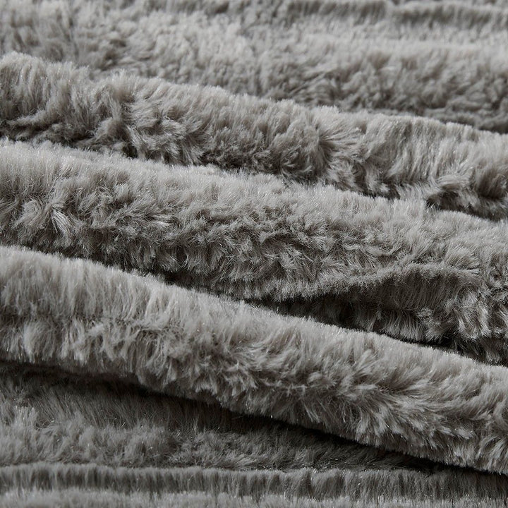Faux Fur King Comforter Mini Set