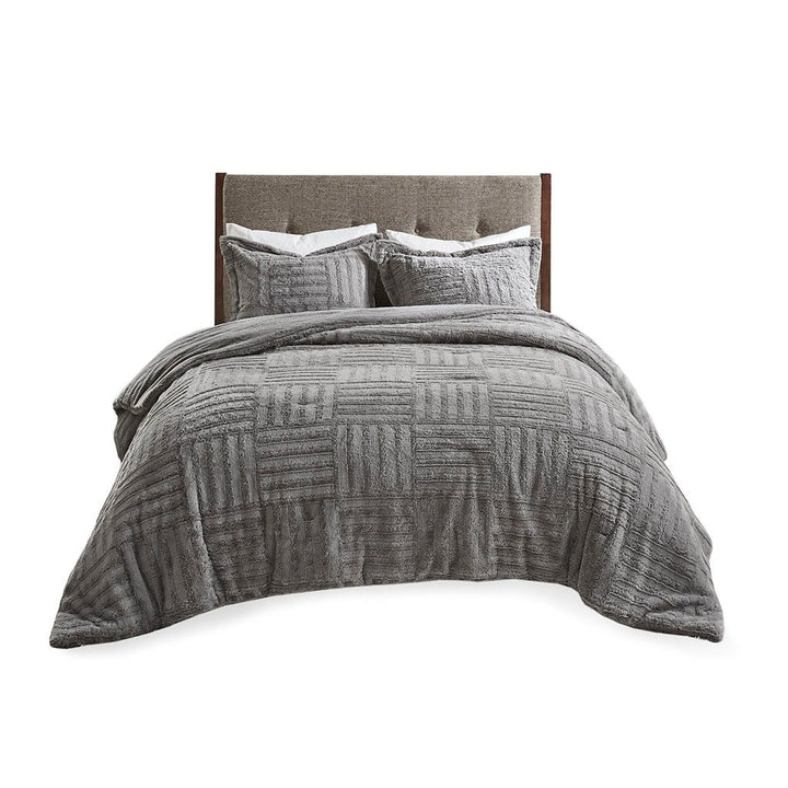Faux Fur King Comforter Mini Set