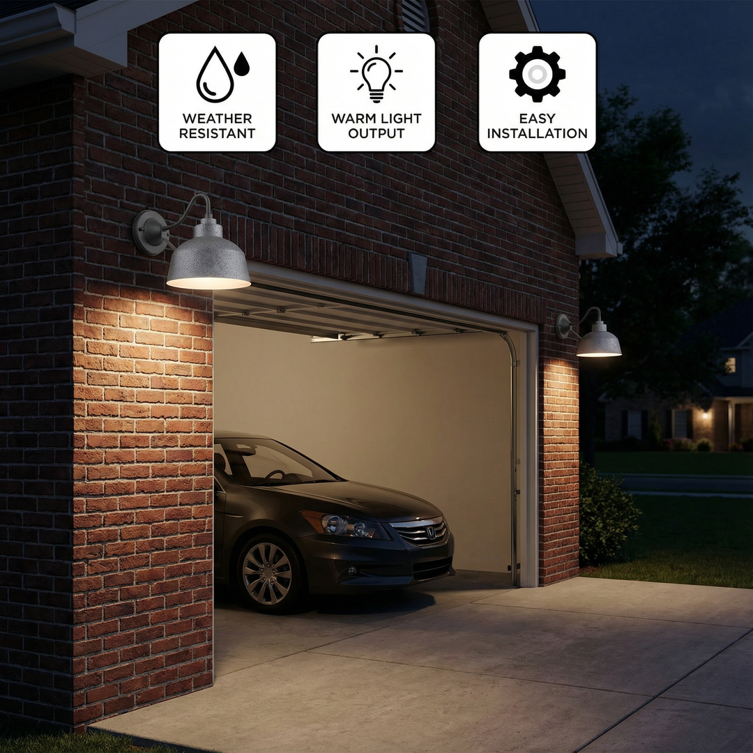 Barnes 1-Light Outdoor Wall Light – Versatile Utility & Modern Gray | Exterior Sconce | Trufairs