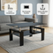 Rectangle Black Glass Coffee Table – Modern Clear Center Table for Living Room | Trufairs