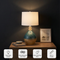 D16x28.5" Glass Table Lamp