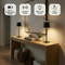 Cordless Table Lamp 2-Pack 5200mAh Built-in Rechargeable Battery Desk Lamp Black