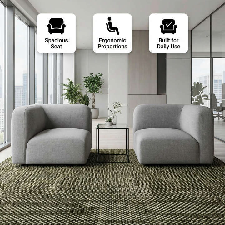 Bhutan Accent Chair Cream – Luxurious Shearling Style Upholstery | Accent Chair | Trufairs