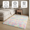 1pc, Ultra Soft Tie-Dyed Shaggy Area Rug for Bedroom, Living Room, and Home Decor - Fluffy, Fuzzy, and Plush Furry Carpet - 47.24 x 62.99