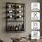 Industrial Wall Mounted Wine Rack with Bottle Rack – Black Wine Storage Organizer | Trufairs