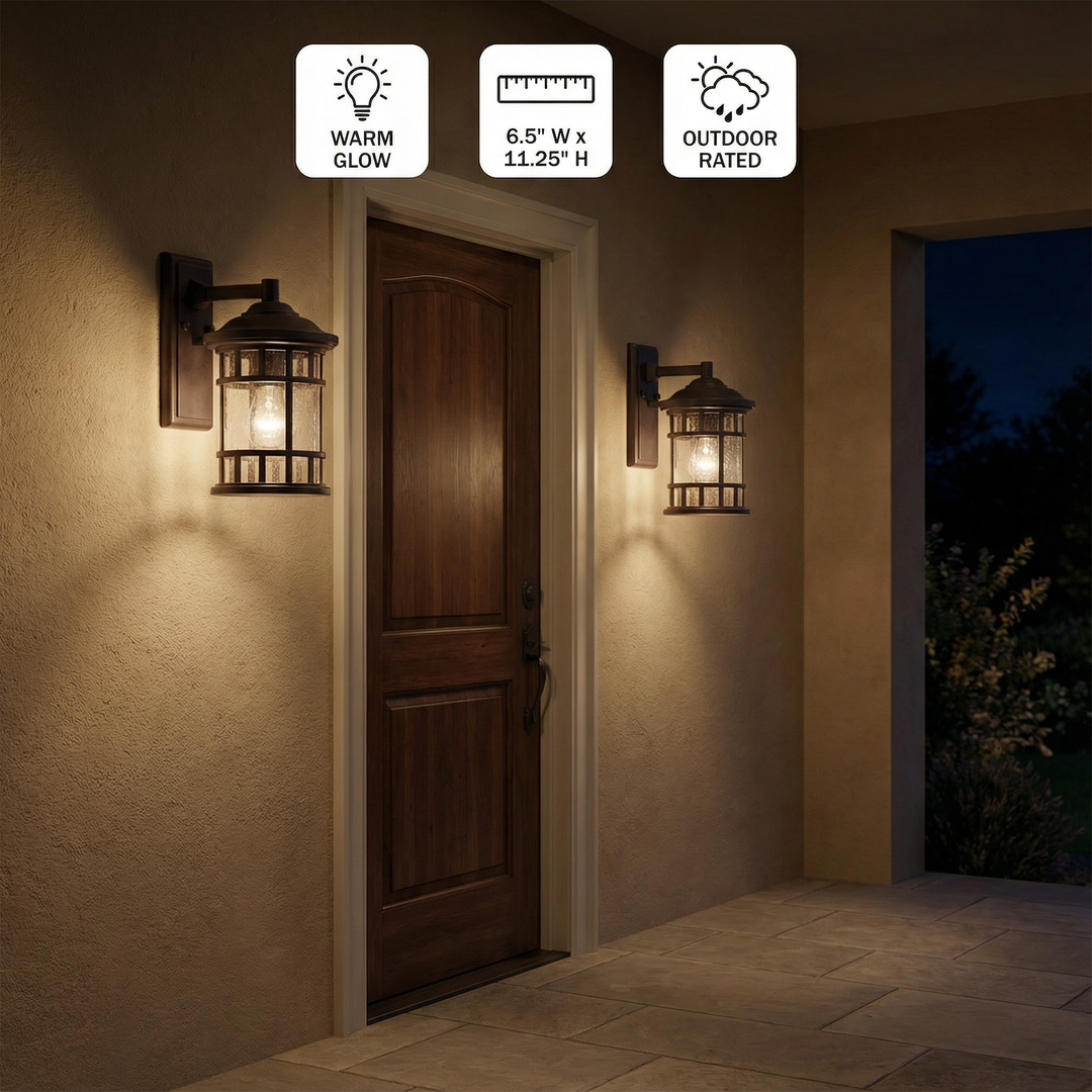 Antique Bronze Canister Outdoor Wall Light – Timeless Elegance & Focused Illumination | Outdoor Sconce | Trufairs