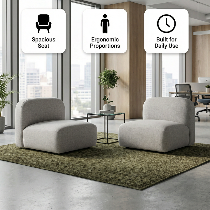 Biak Middle Chair Gray – Modern Comfortable Seating | Accent Chair | Trufairs