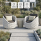 Coral Reef Accent Chair Gray – Modern Durable Outdoor Seating | Accent Chair | Trufairs