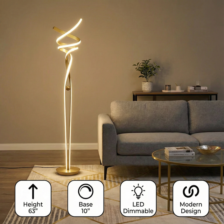 Munich LED Floor Lamp – Dimmable Bright Lighting Solution | Modern Floor Lamp | Finessedecor