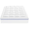 VEVOR Mattress Topper Fiber Fill Detachable & Washable Queen Size 1 in Thickness