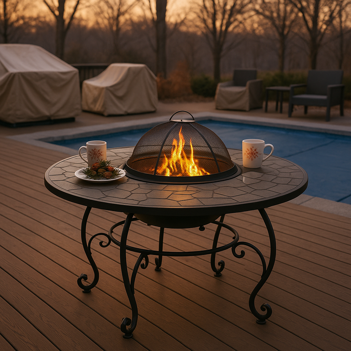 Fire Pit Dining Table