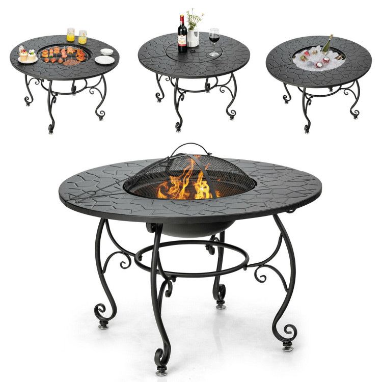 Fire Pit Dining Table