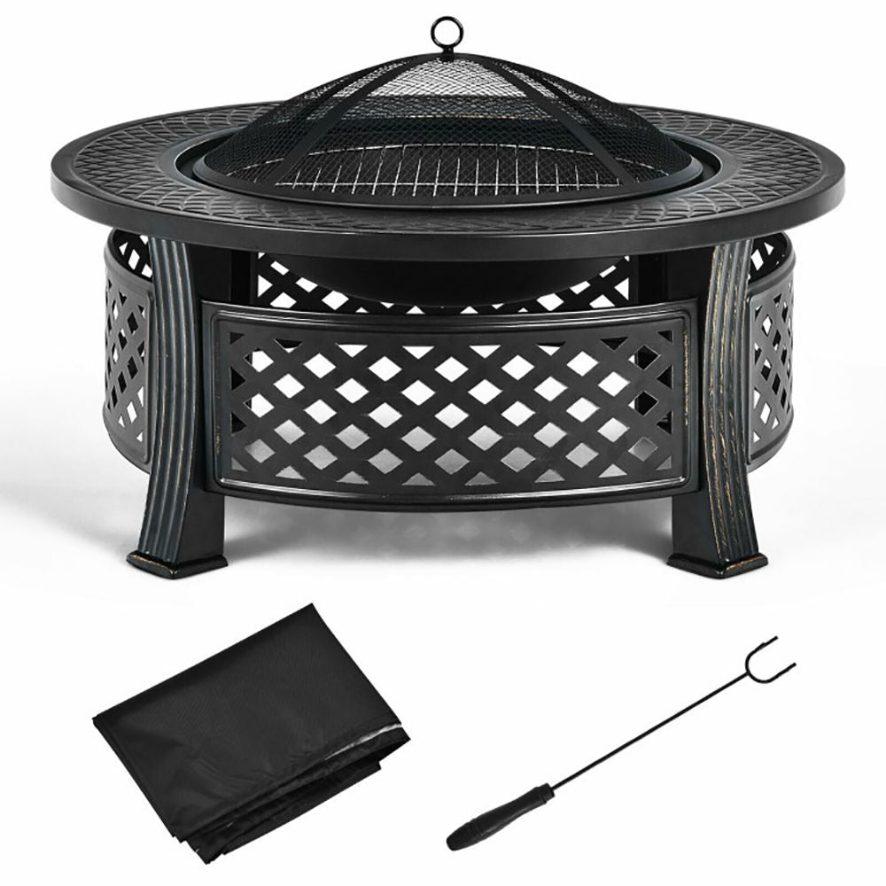 Fire Pit with BBQ Grill