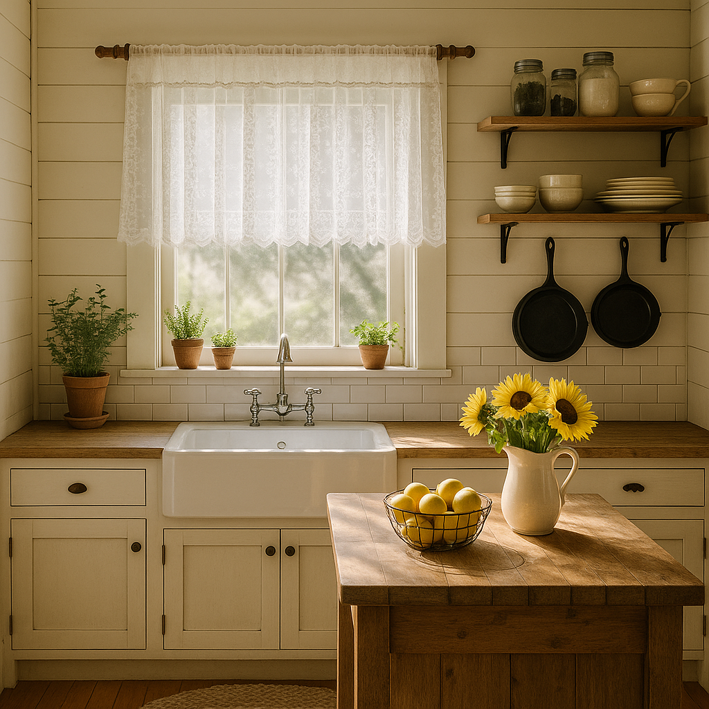 Flower Lace Embroidered Valance