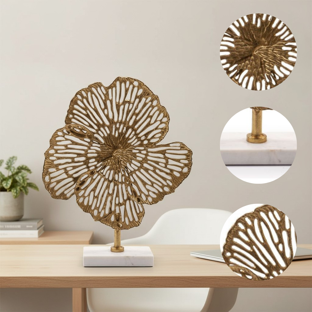 Flowers Abstract Tabletop Sculpture 