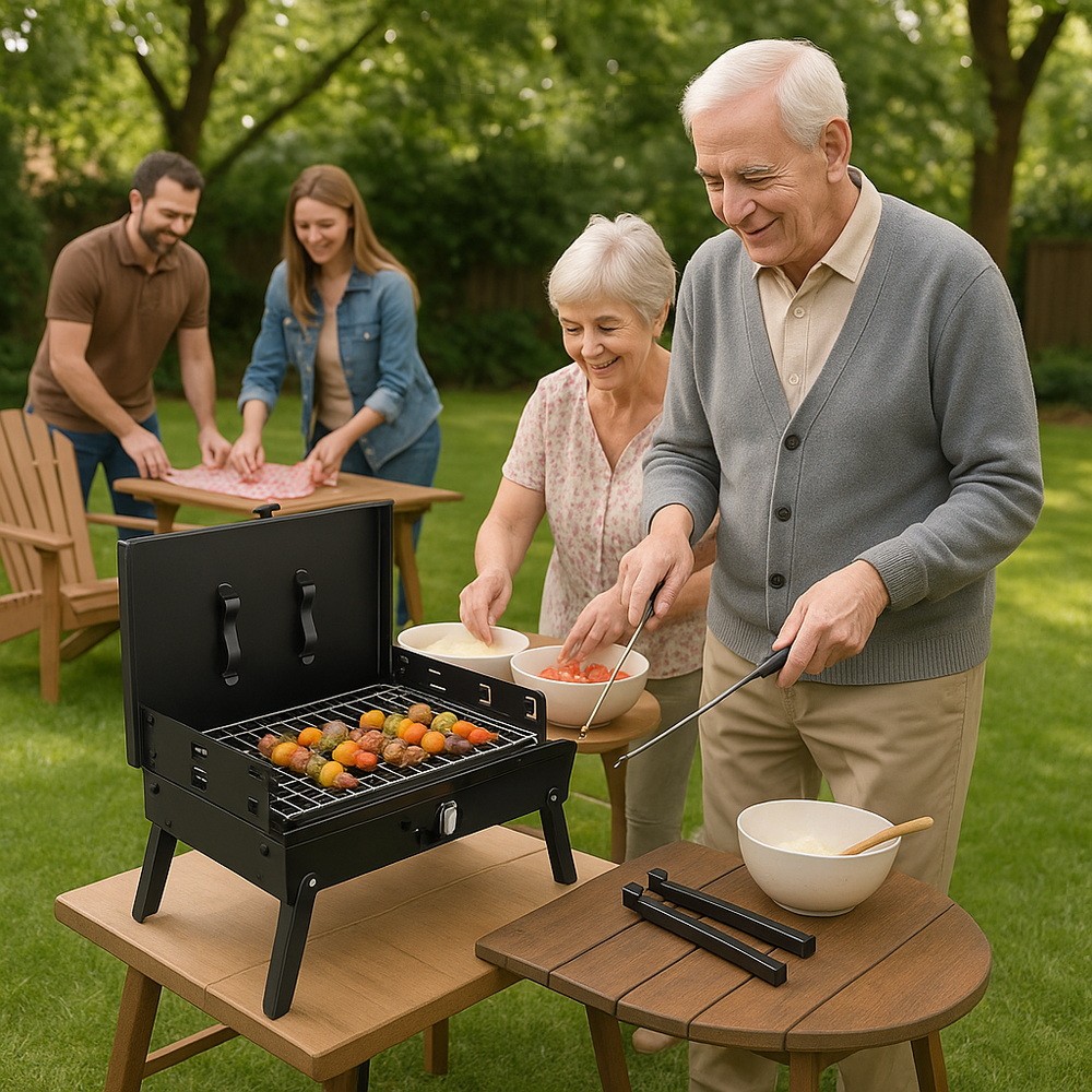 Foldable Charcoal BBQ Grill