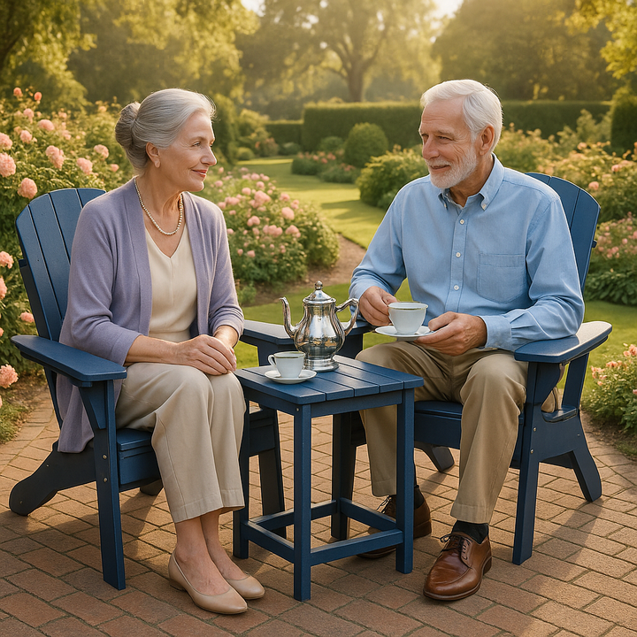 Folding Adirondack Patio Set